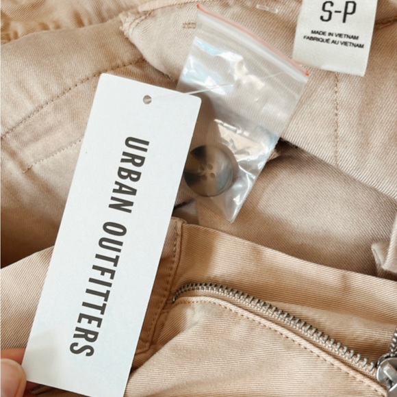 BDG Urban Outfitters NWT Logan Pleated Chino Grandpa Pant Wide Leg Khaki Women S - Picture 13 of 16